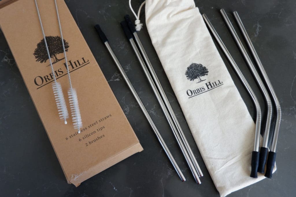 orbis hill stainless steel straws