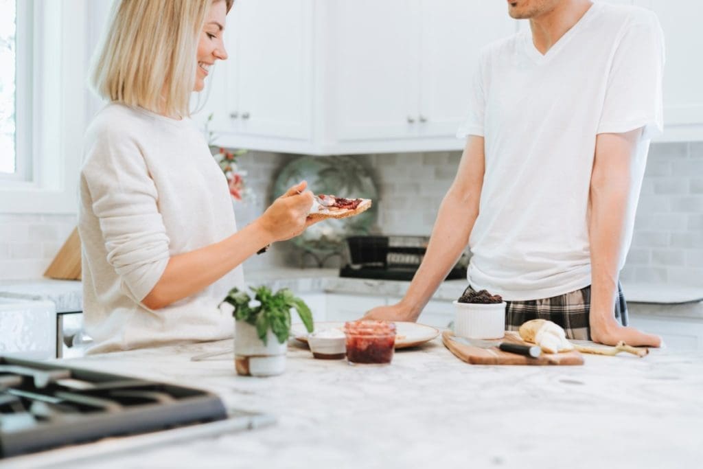 couple in the kitchen