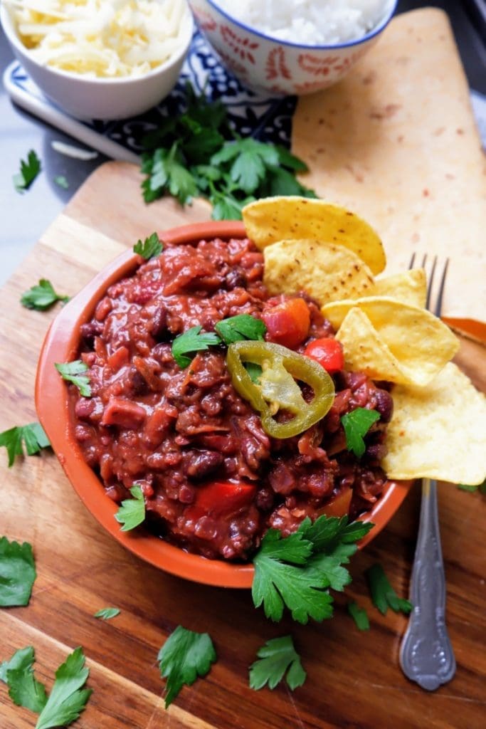 vegan chilli sin carne recipe