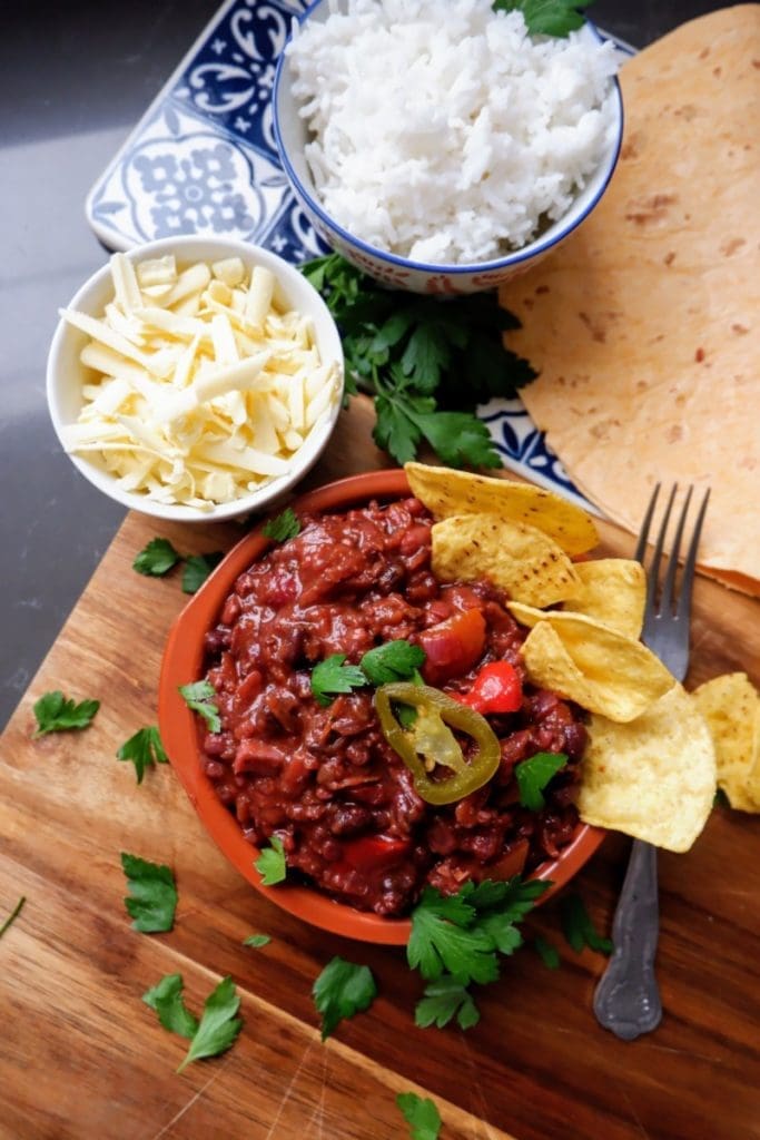 vegan chilli sin carne recipe