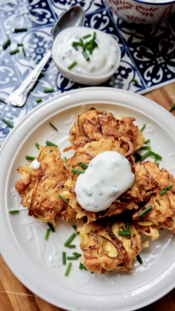 Crispy Parsnip And Onion Fritters