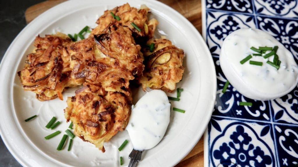 Crispy Parsnip And Onion Fritters