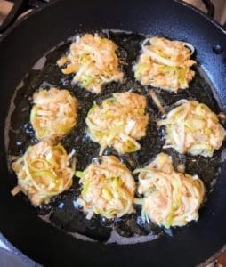 parsnip onion fritters