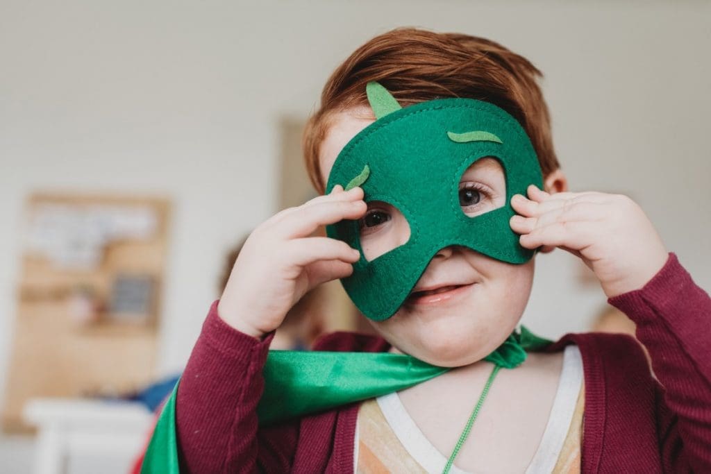 superhero mask child dressing up