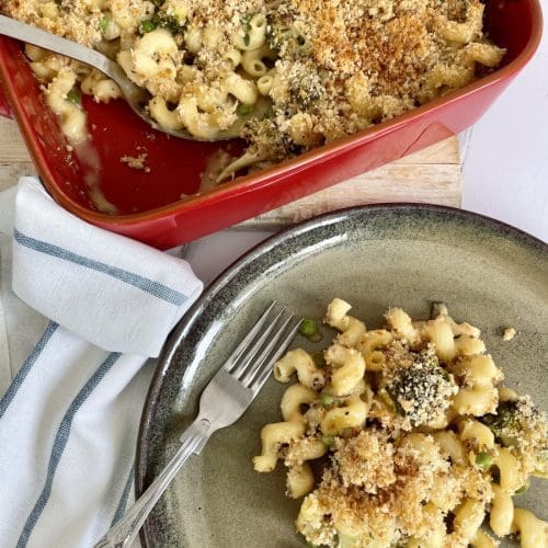 Best Vegan Macaroni Cheese With Broccoli And Peas