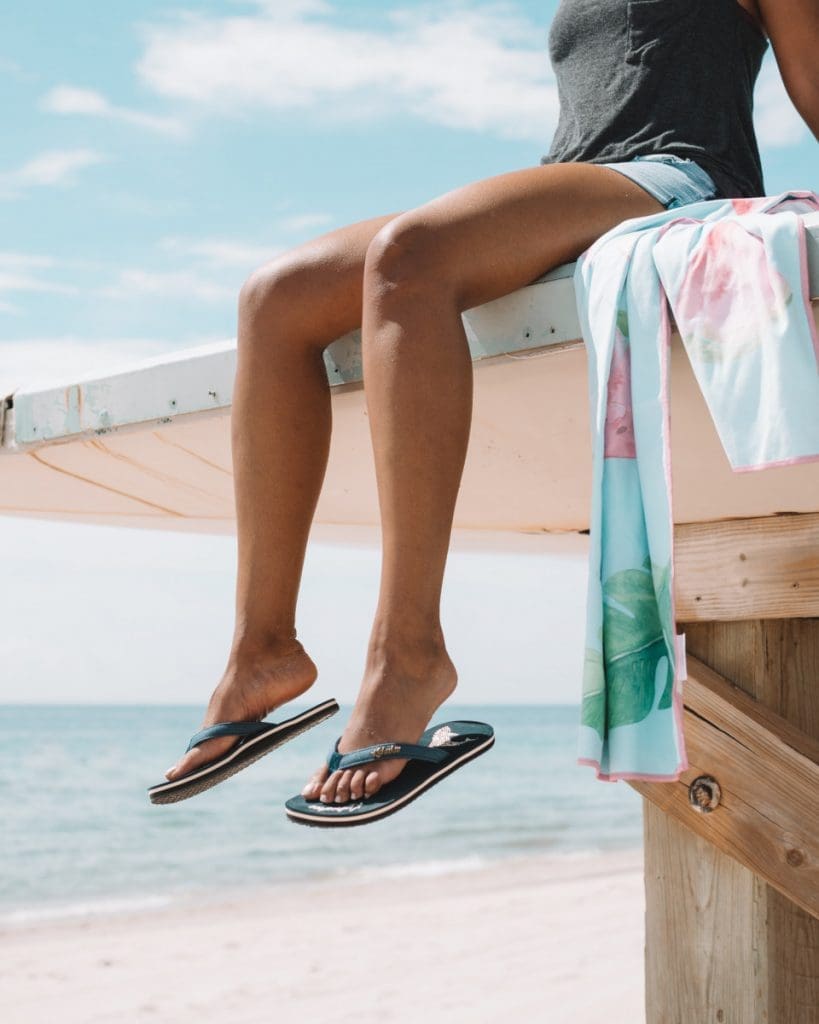 leg beach summer