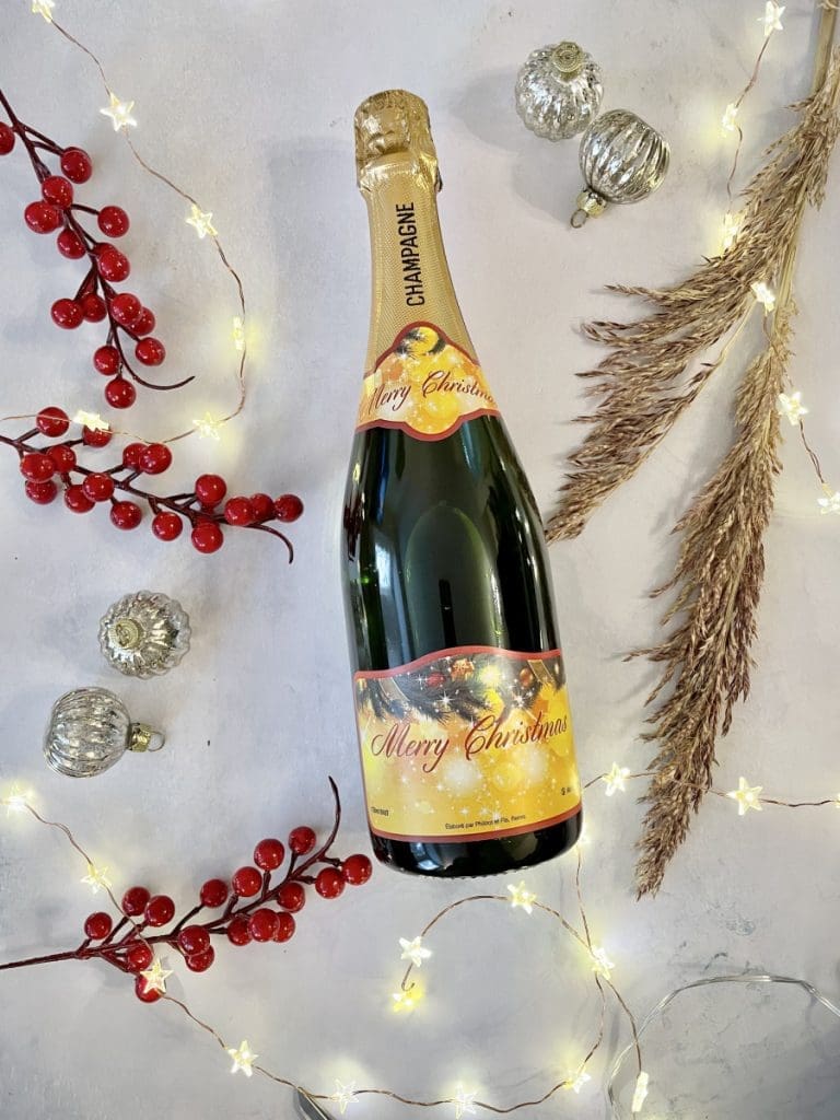 christmas champagne