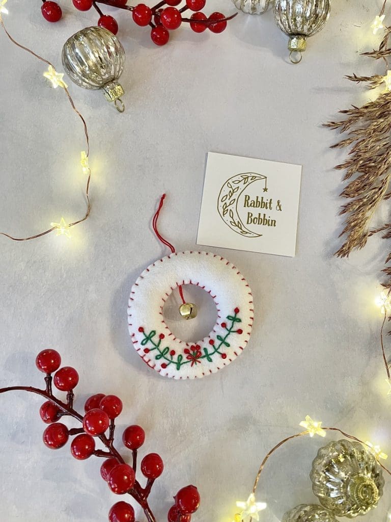 mini christmas wreath
