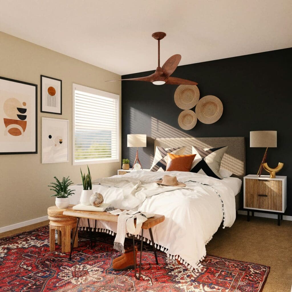 ceiling fam bedroom interior
