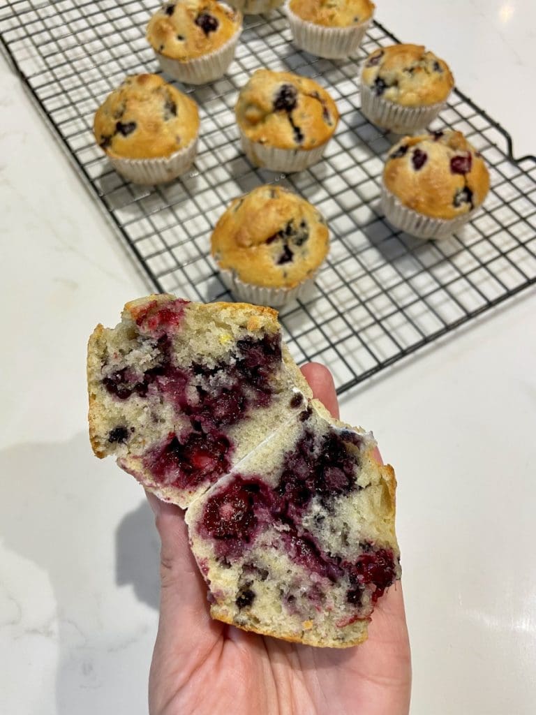 vegan blackberry muffins