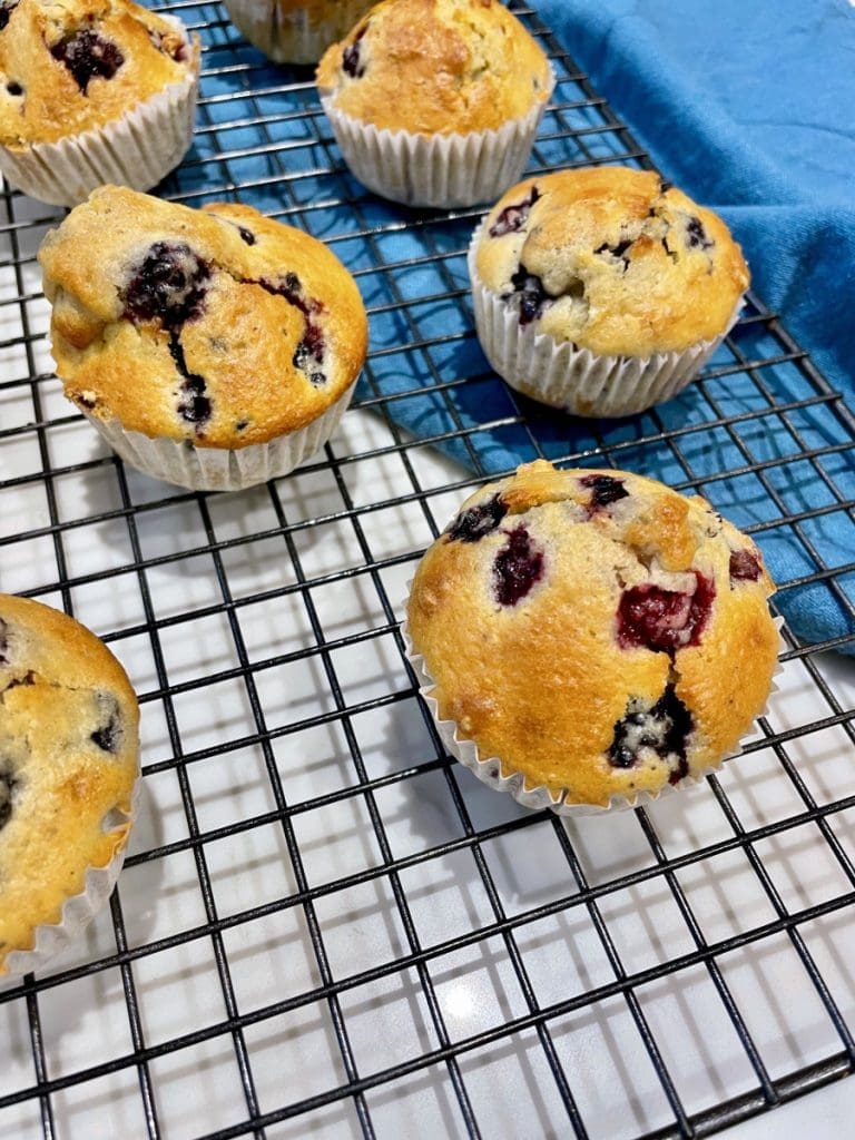 vegan blackberry muffins