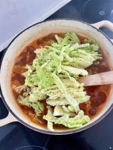 vegan spicy cabbage soup