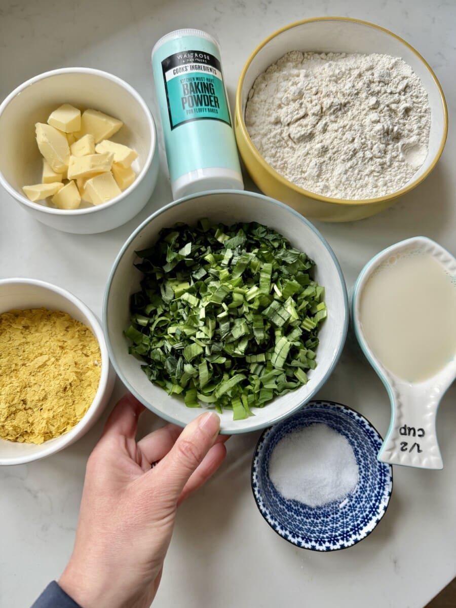 wild garlic scones