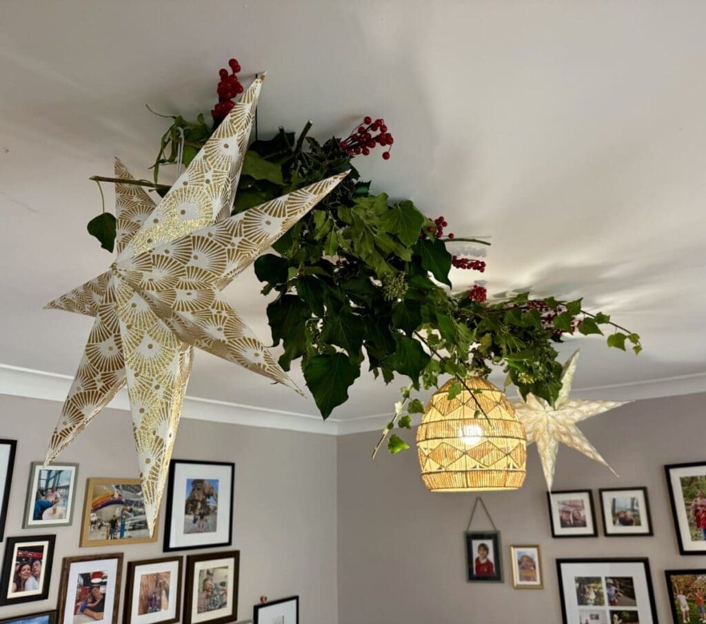 festive ceiling decoration