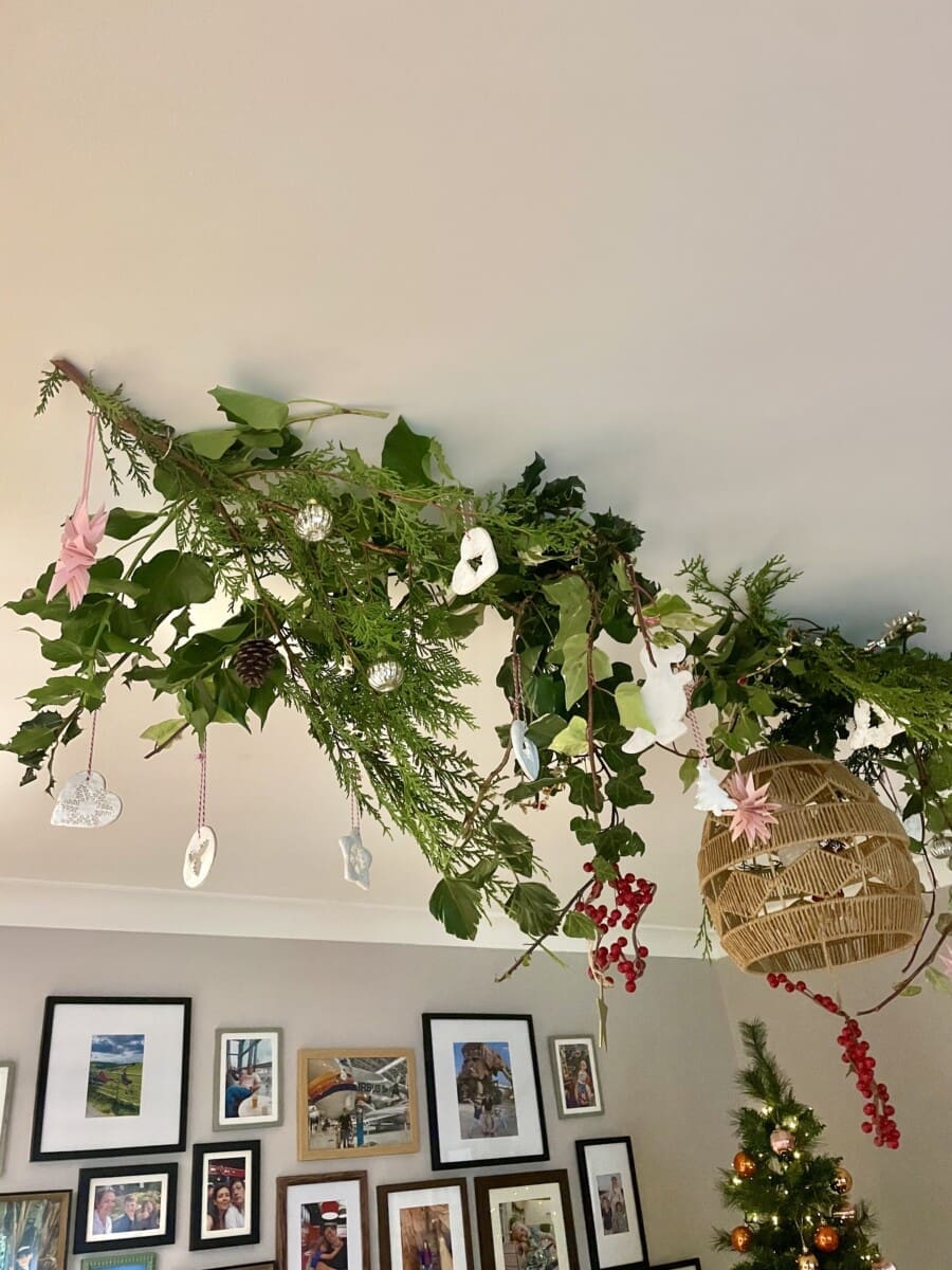 festive ceiling decoration
