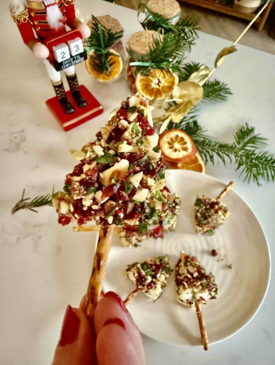 Jewelled Christmas Cheese bites